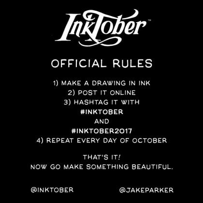 inktober rules